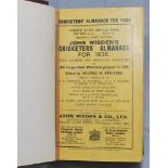 Wisden Cricketers' Almanack 1936. 73rd edition. Original paper wrappers, bound in dark brown boards,