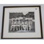 England v India 1946. Excellent original official mono photograph of the England team standing and