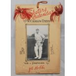 'Cricketers Calendar 1928'. W. Curran-Reedy. London 1927. With a foreword by J.B. Hobbs. Original