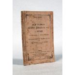 Wisden Cricketers' Almanack 1872. Ninth edition. Original front paper wrapper, facsimile rear