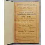 Wisden Cricketers' Almanack 1897. 34th edition. Original paper wrappers, bound in navy blue