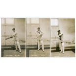 John Berry 'Jack' Hobbs. Surrey & England 1905-1934. An interesting set of five sepia real