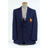 Chris Broad. Nottinghamshire, Gloucestershire & England. Official mid blue blazer worn by Broad on