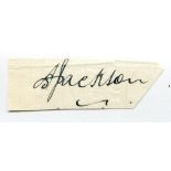 Archie Jackson. New South Wales & Australia 1926-1931. Excellent ink signature of Jardine on