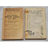 Wisden Cricketers' Almanack 1898 & 1899. 35th and 36th editions. The 1898 edition lacking front