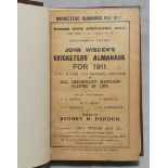 Wisden Cricketers' Almanack 1911. 48th edition. Original paper wrappers, bound in dark brown boards,