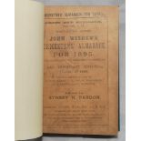 Wisden Cricketers' Almanack 1895. 32nd edition. Original paper wrappers, bound in navy blue