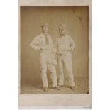 Edward Pooley and James Southerton (Surrey & England) c1870s. Original sepia studio photograph of