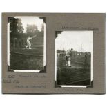 Hampshire C.C.C. 1932. Four mono candid photographs of Hampshire players. Photographs are