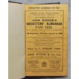 Wisden Cricketers' Almanack 1931. 68th edition. Bound in blue boards complete with original wrappers