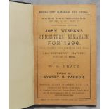 Wisden Cricketers' Almanack 1896. 33rd edition. Original paper wrappers, bound in navy blue