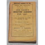 Wisden Cricketers' Almanack 1897. 34th edition. Original paper wrappers. Rear wrapper detached