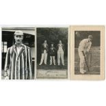 Kent C.C.C. postcards 1900s-1920s. Mono real photograph plain back postcard of A.J. Evans, half