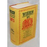 Wisden Cricketers' Almanack 1971. Original hardback with dustwrapper. Some soiling to dustwrapper