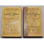 Wisden Cricketers' Almanack 1930 & 1933. 67th and 70th editions. Original paper wrappers. The 1930