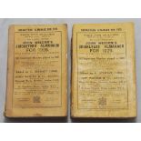 Wisden Cricketers' Almanack 1928 & 1929. 65th and 66th editions. Original paper wrappers. The 1928