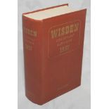Wisden Cricketers' Almanack 1957. Original hardback. Wrinkling to spine paper otherwise in good