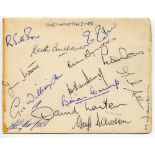 Northamptonshire C.C.C. 1961. Album page nicely signed in ink by fourteen Northamptonshire