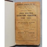 Wisden Cricketers' Almanack 1901. 38th edition. Original paper wrappers, bound in dark brown boards,