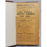 Wisden Cricketers' Almanack 1920, 1921 and 1922. 57th, 58th & 59th editions. Original paper