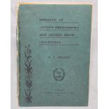 'A Memento of two great Notts. Cricketers, Arthur Shrewsbury and Alfred Shaw'. William F. Grundy.