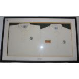 David Boon. Australia. Two white cricket shirts worn by Boon on the 1985 and 1989 tours to