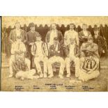 Surrey C.C.C. 1892. Official sepia photograph of the Surrey team and umpires, Thoms and Silcock, for