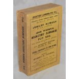 Wisden Cricketers' Almanack 1913. 50th (Jubilee) edition. Original paper wrappers. Slight bowing