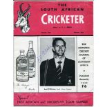 'The South African Cricketer' c1959. Edited by S.J. Reddy. Rare first edition of the annual '