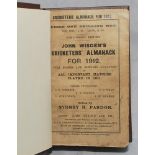 Wisden Cricketers' Almanack 1912. 49th edition. Original paper wrappers, bound in dark brown boards,