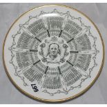 Don Bradman. Coalport china plate commemorating Don Bradman scoring a 'Century of Centuries'.