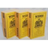 Wisden Cricketers' Almanack 1958-1960. Original limp cloth covers. Some slight age toning to