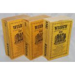 Wisden Cricketers' Almanack 1947, 1948 & 1949. Original limp cloth covers. Standard browning to