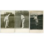 Yorkshire C.C.C. 1900s/1920s. Twenty colour and mono postcards of Yorkshire cricketers. Rarer