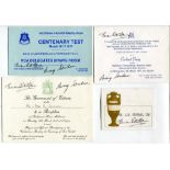 John Brian Statham. Lancashire & England 1950-1968. A selection of autographed ephemera relating