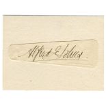Alfred Edward Johns. Victoria 1894-1899. Good signature in ink of Johns on piece laid down to