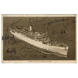 M.C.C. tour of Australia and New Zealand 1935/36. Official 'Orient Line R.M.S. Orion' mono real