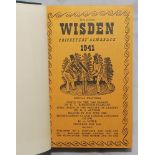 Wisden Cricketers' Almanack 1941 and 1942. 78th & 79th editions. Bound together in blue boards