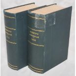 Wisden Cricketers' Almanack 1925 & 1926. 62nd and 63rd editions. Both editions bound in blue boards,