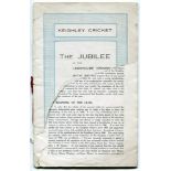 'Jubilee Souvenir 1869-1919. The Jubilee of the Lawkholme Ground with record of the leading