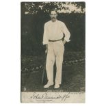 John Tunnicliffe. Yorkshire 1891-1907. Mono real photograph postcard of Tunnicliffe, full length,