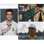 South Africa cricketers 1960s-2010s. Forty three copy colour and mono photographs including some