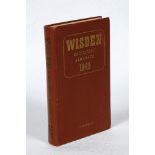 Wisden Cricketers' Almanack 1943. 80th edition. Original hardback. Only 1400 hardback copies were