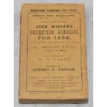 Wisden Cricketers' Almanack 1896. 33rd edition. Original front paper wrapper, lacking rear