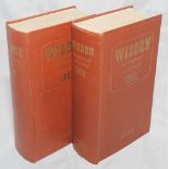 Wisden Cricketers' Almanack 1951 and 1952. Original hardbacks. Both editions with cocked spines, the