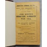 Wisden Cricketers' Almanack 1914. 51st edition. Original paper wrappers, bound in dark brown boards,