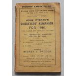 Wisden Cricketers' Almanack 1910. 47th edition. Original paper wrappers. Minor soiling and wear to
