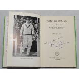 'Don Bradman'. Philip Lindsay. Cricketing Lives 1951. Nicely signed in ink to title page by