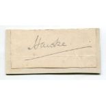 Lord Hawke. Yorkshire, Cambridge University & England 1881-1912. Nice signature in ink of Hawke on