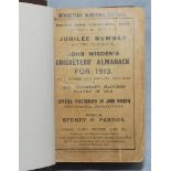 Wisden Cricketers' Almanack 1913. 50th (Jubilee) edition. Original paper wrappers, bound in dark